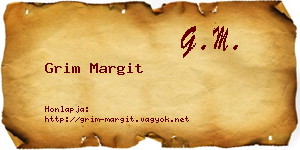 Grim Margit névjegykártya